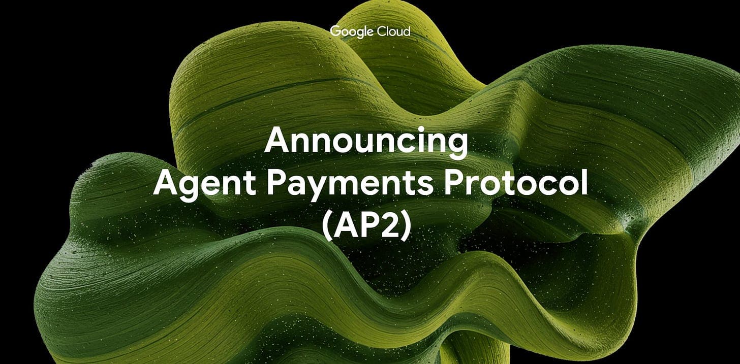 Google Agent Payments Protocol enabling autonomous transactions between AI agents